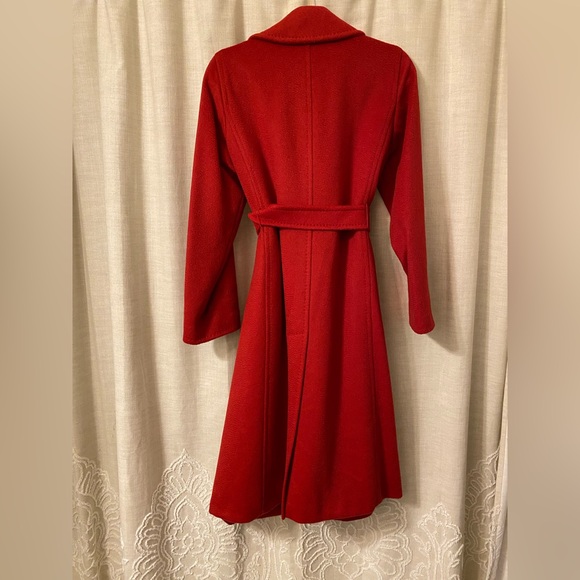 Max Mara red camel hair manuela icon classic wrap coat - Picture 11 of 11